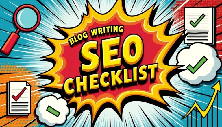 An All-Inclusive Blog Writing SEO Checklist to Improve Rankings